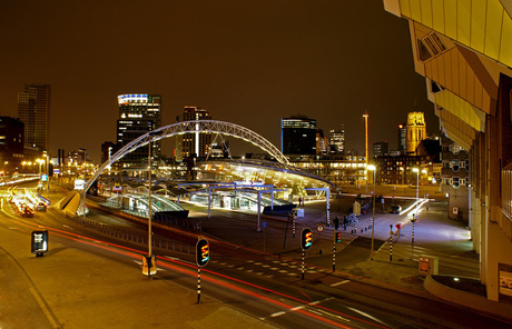 Rotterdam Blaak by night