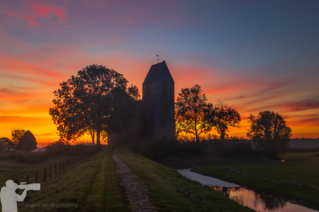 marsum tijdens zonsopkomst