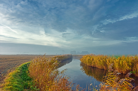 Het landschap tussen