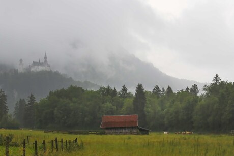 kasteel in de mist