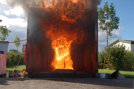 demonstratie vlam in de pan