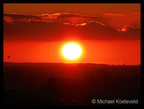 Zonsondergang in Ede