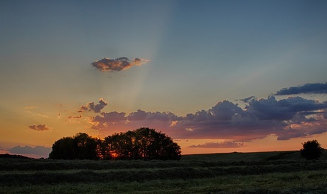 zonsondergang, ergens in de buurt van Nuth