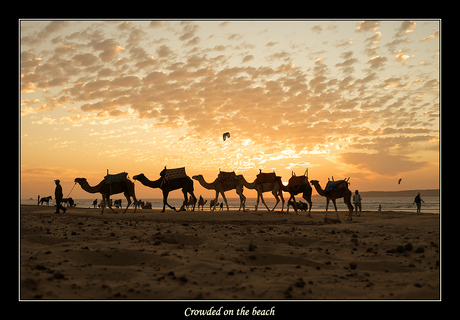 Crowded on the beach