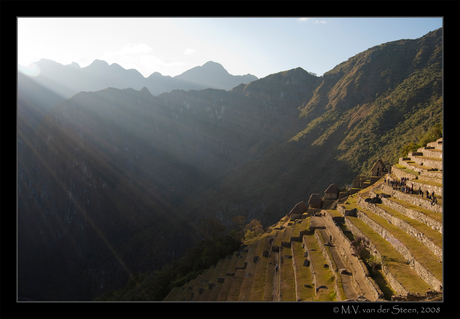 De terassen van Machu Picchu