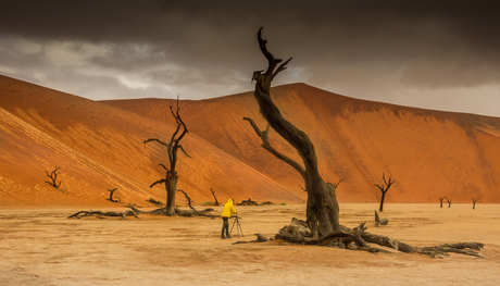 donderwolken in Deadvlei