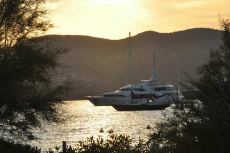 Zonsondergang in Saint-Tropez