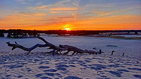 zonsondergang.