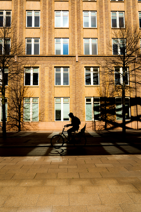 Fietser bij Beatrixkwartier