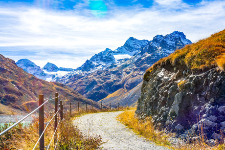 De mooie natuur in de bergen 