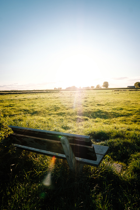 Uitzicht op de zonsondergang