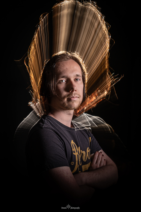 beetje spelen met een vaste lamp en een flitser