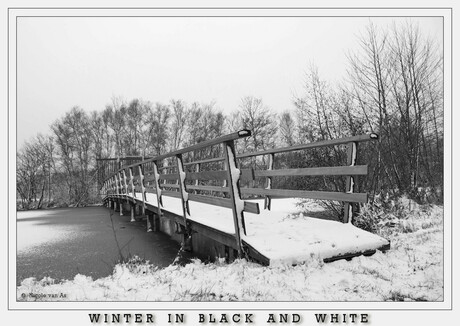 Brug naar de winter.