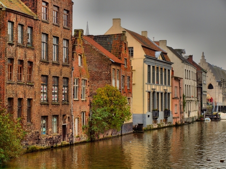 Grachtenpandjes in Gent hdr