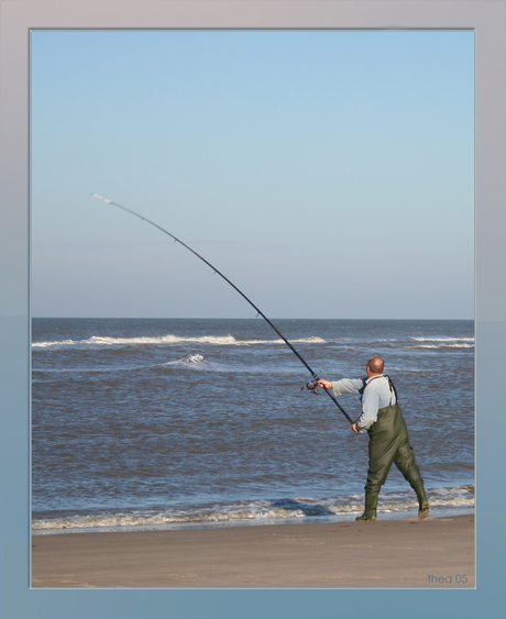 Visser in Egmond aan Zee