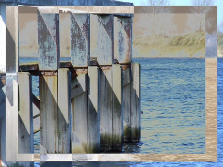 aanlegkade en schutbalken