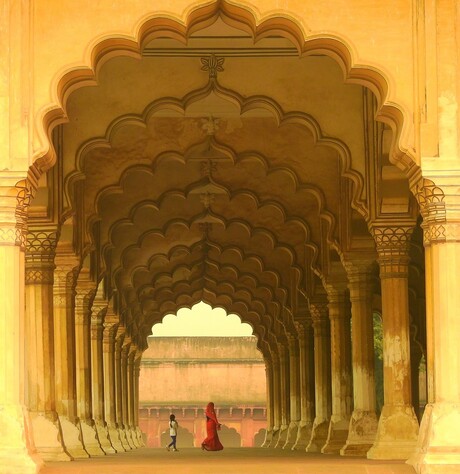 Zwevend in Agra Fort