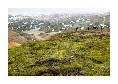 Hikers in Iceland