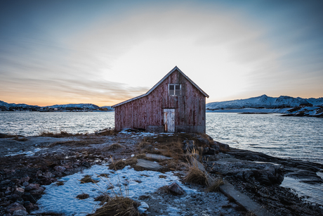 Landschap Sommarøy Noorwegen