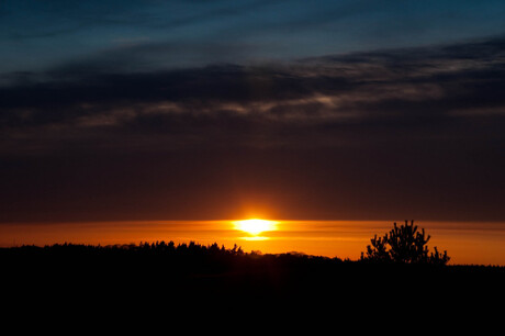 vulkaanas zonsondergang