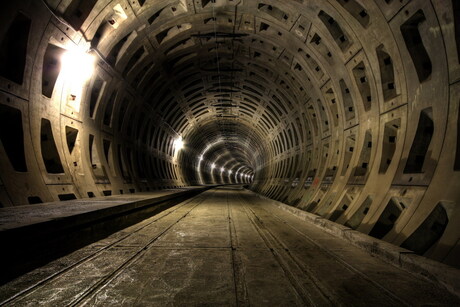 Abandoned subway tunnel