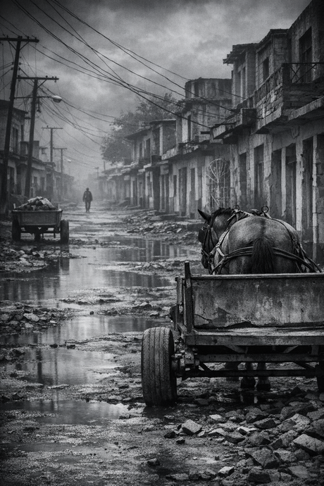 Straat in Havana, Cuba