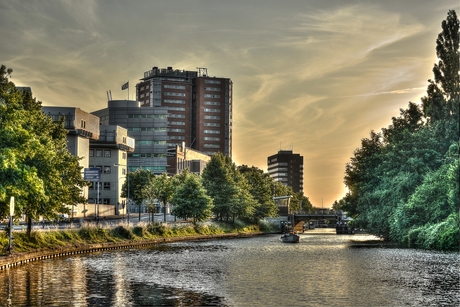 Zonsondergang in Groningen