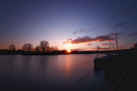 Sunset along the Rijnkade Arnhem