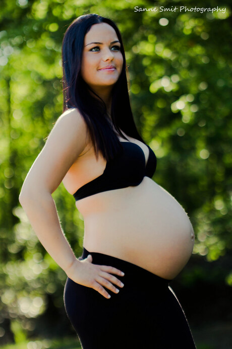 Stralend zwanger