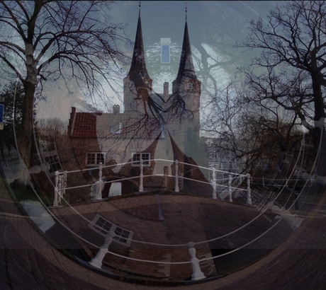 De poort in Delft