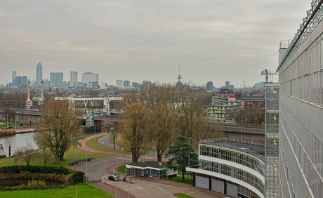 Uitzicht vanaf de 7e verdieping van de van Nelle fabriek