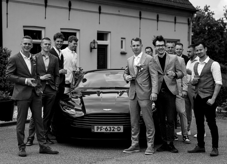 The groom and the groomsmen
