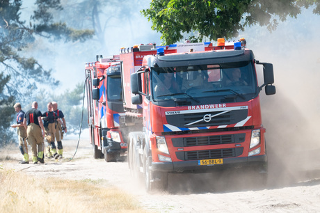 Brandweer op de heide