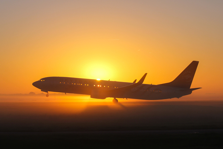 Zonsopkomst schiphol