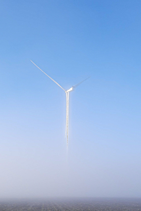 mist in nieuw landschap