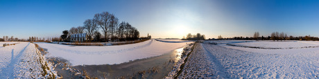 Abcoude winters panorama