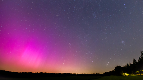 Perseïden in het noorderlicht