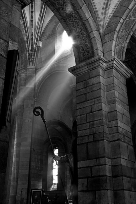 Zonlicht in de kerk