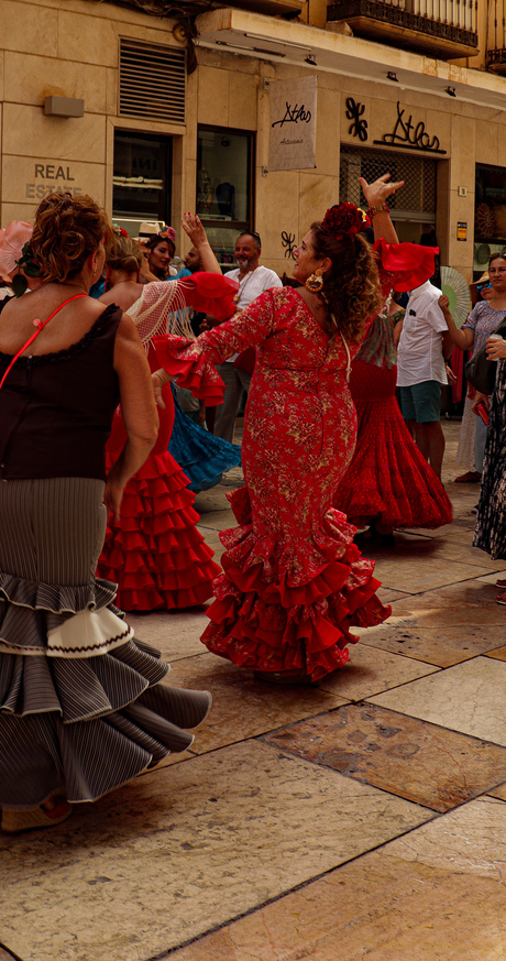Spaanse straatdanseressen