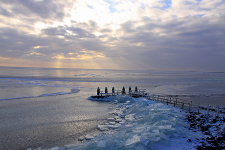 afsluitdijk kerstochtend 2010