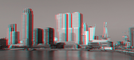 Rijnhaven Rotterdam okt.2021 3D Hyper-anaglyph