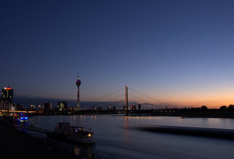 Düsseldorf at blue hour