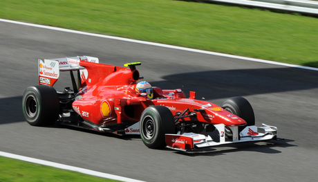 Fernando Alonso op Spa 2010