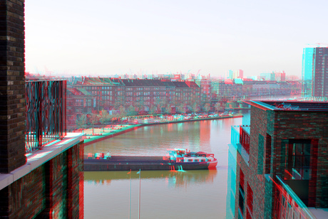 Coolhaven Rotterdam 3D anaglyph