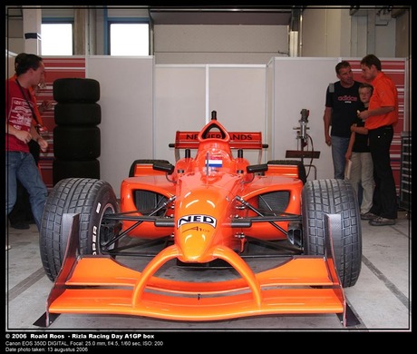 A1GP in box at Rizla Racing Day