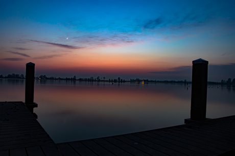 evening at the lake.