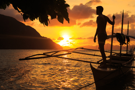 El Nido Palawan zonsondergang