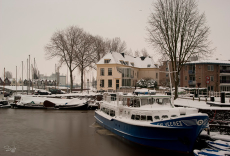Middelburg in de sneeuw