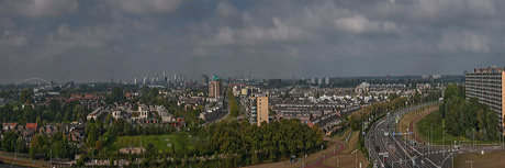 Panorama met Skyline Rotterdam