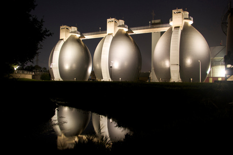 Waterzuivering by Night Hengelo